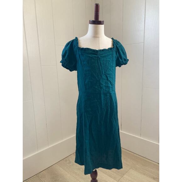 Old Navy Dark Green Swiss Dot Pullover Girls Dress, Size L - Picture 1 of 6